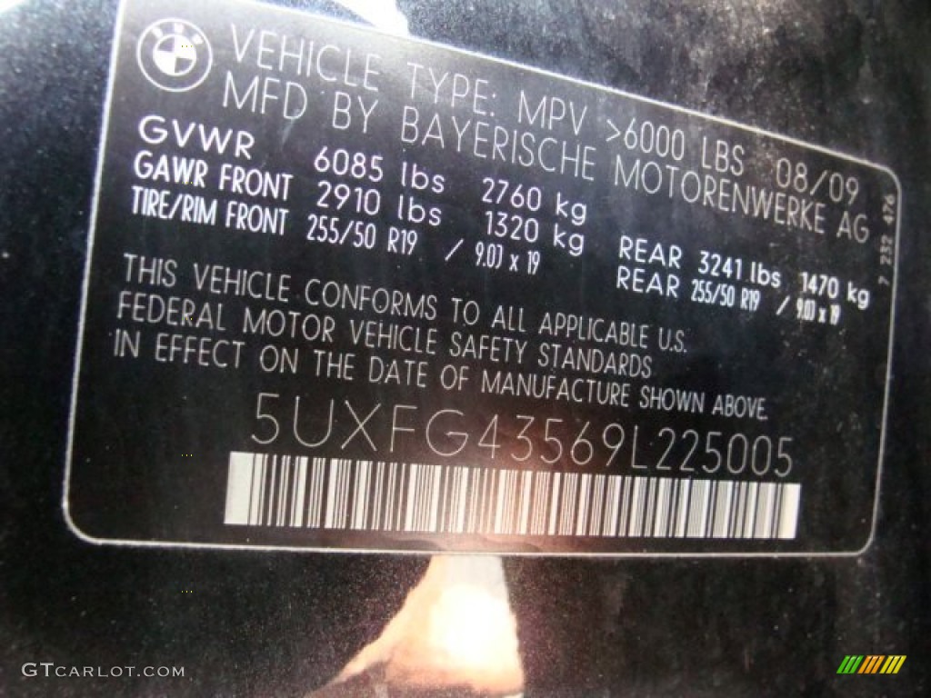 2009 X6 xDrive35i - Black Sapphire Metallic / Chateau Nevada Leather photo #16