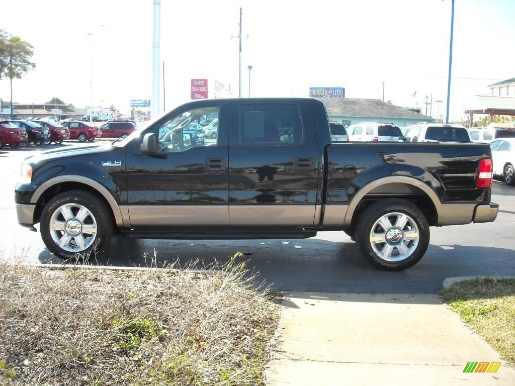 2006 F150 Lariat SuperCrew - Black / Tan photo #6