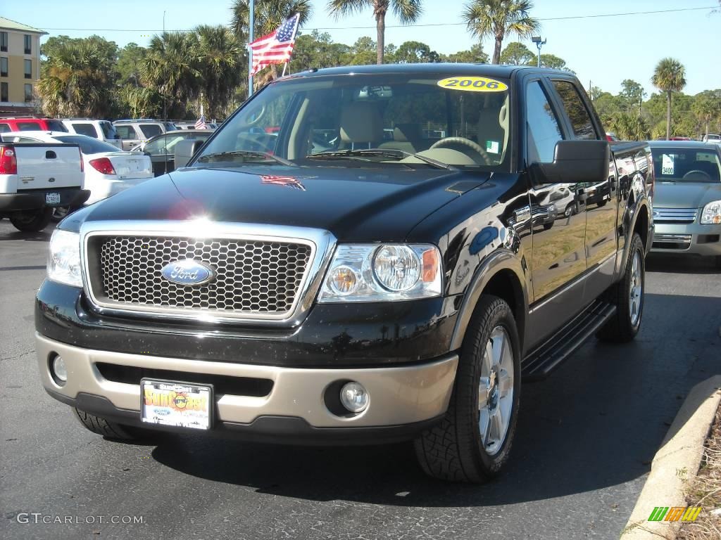 2006 F150 Lariat SuperCrew - Black / Tan photo #7