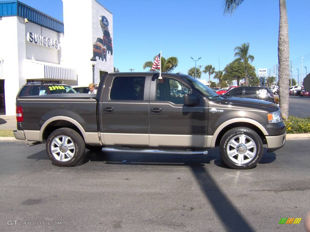 2007 F150 King Ranch SuperCrew - Dark Stone Metallic / Castano Brown Leather photo #2