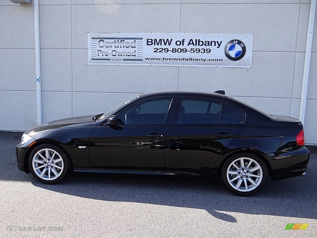 2010 3 Series 328i Sedan - Jet Black / Black photo #1