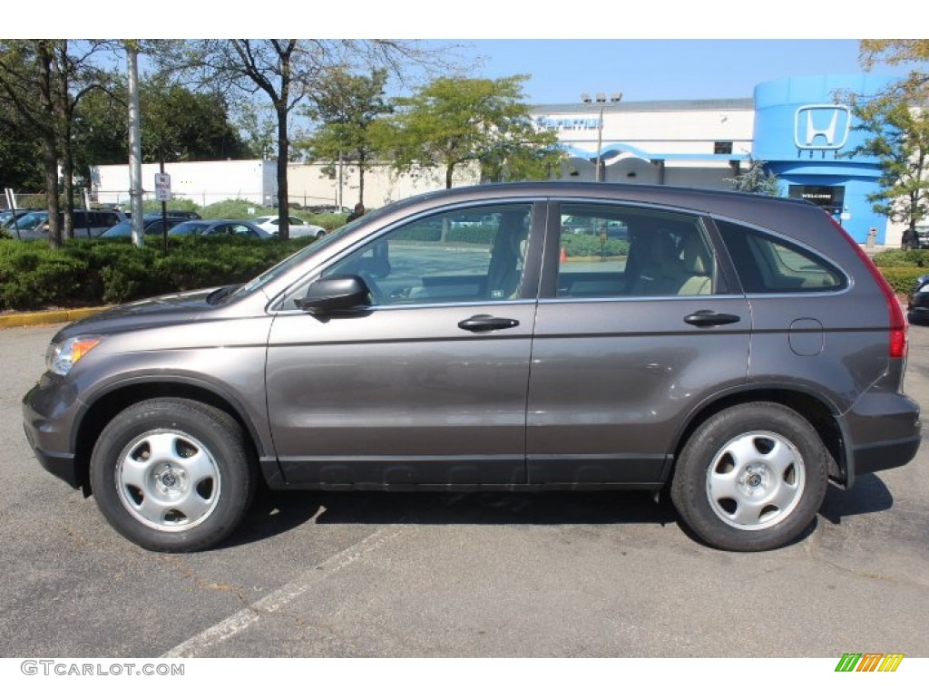 2010 CR-V LX AWD - Urban Titanium Metallic / Ivory photo #8