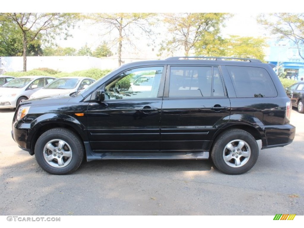 2006 Pilot EX 4WD - Nighthawk Black Pearl / Saddle photo #8