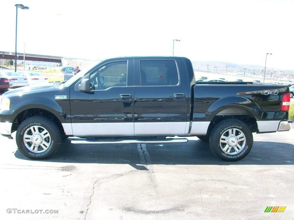 2006 F150 XLT SuperCrew 4x4 - Black / Medium/Dark Flint photo #14