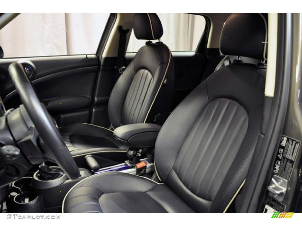 Carbon Black Interior 2012 Mini Cooper S Countryman All4 AWD Photo #70940395