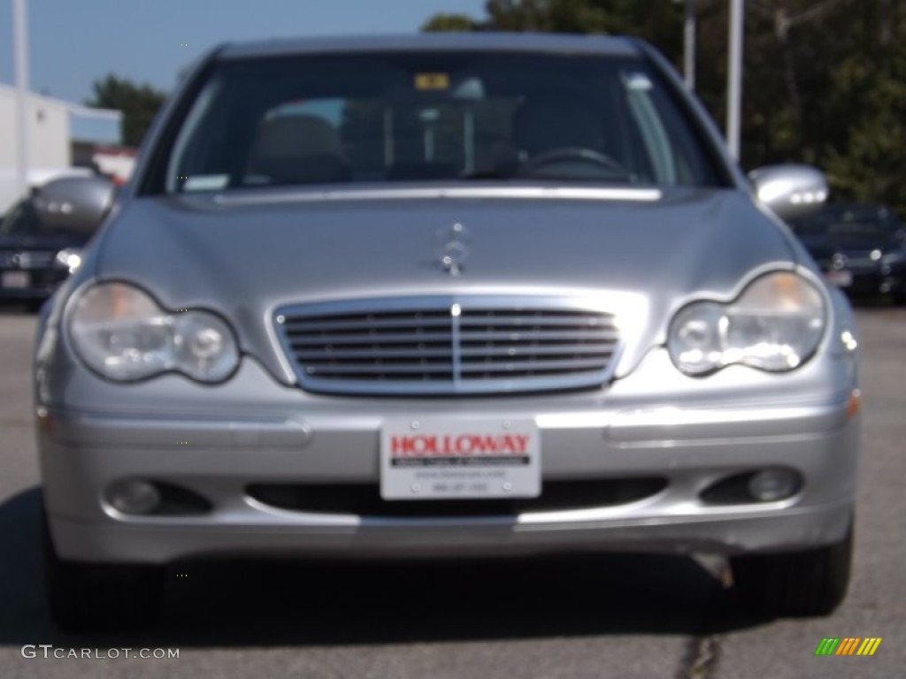 2001 C 320 Sedan - Brilliant Silver Metallic / Ash photo #2