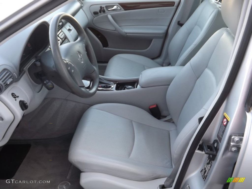 2001 C 320 Sedan - Brilliant Silver Metallic / Ash photo #9