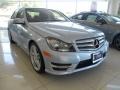 2013 Diamond Silver Metallic Mercedes-Benz C 250 Sport  photo #1