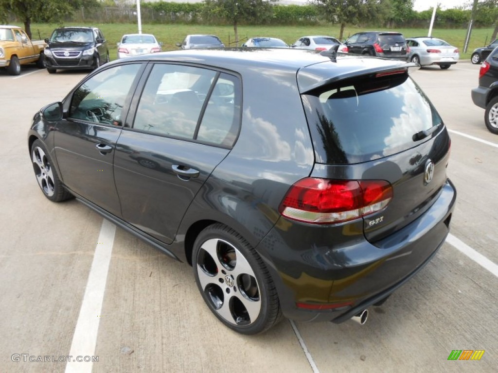 2013 GTI 4 Door - Carbon Steel Gray Metallic / Interlagos Plaid Cloth photo #5