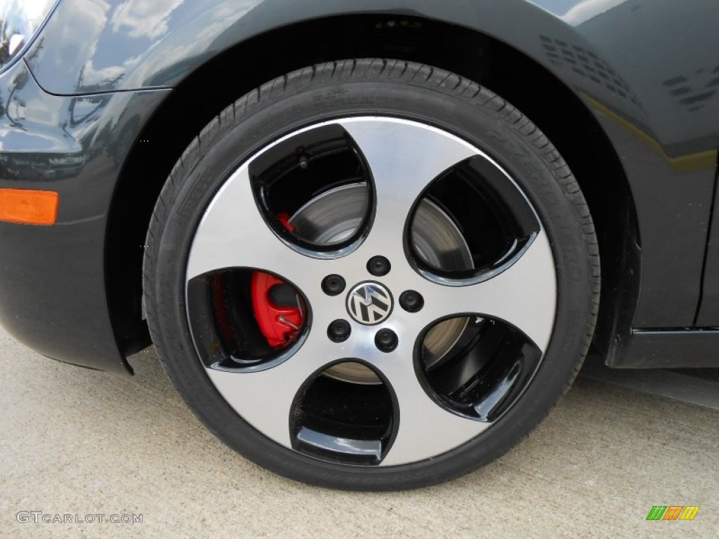 2013 GTI 4 Door - Carbon Steel Gray Metallic / Interlagos Plaid Cloth photo #9