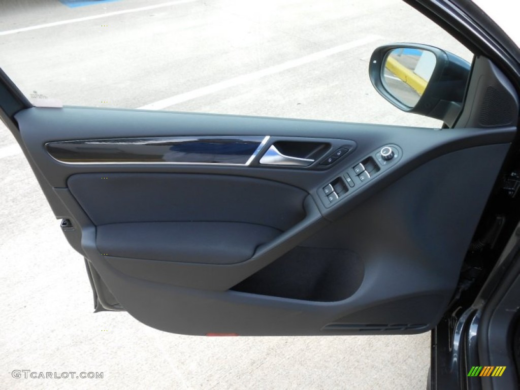 2013 GTI 4 Door - Carbon Steel Gray Metallic / Interlagos Plaid Cloth photo #10