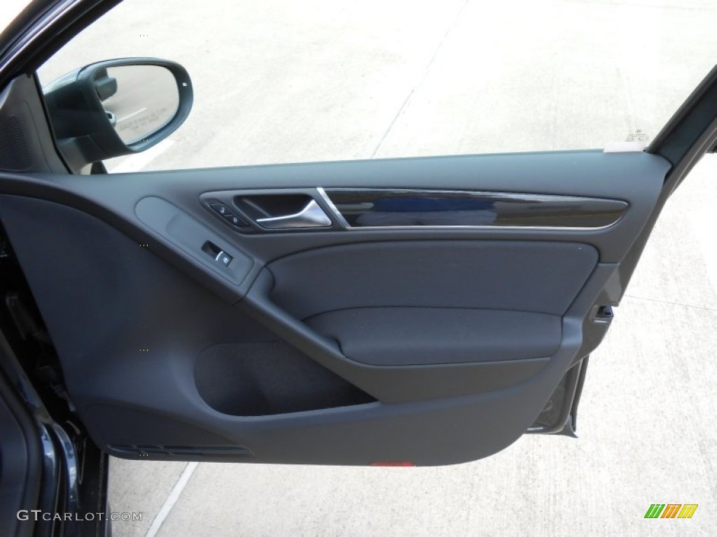 2013 GTI 4 Door - Carbon Steel Gray Metallic / Interlagos Plaid Cloth photo #12