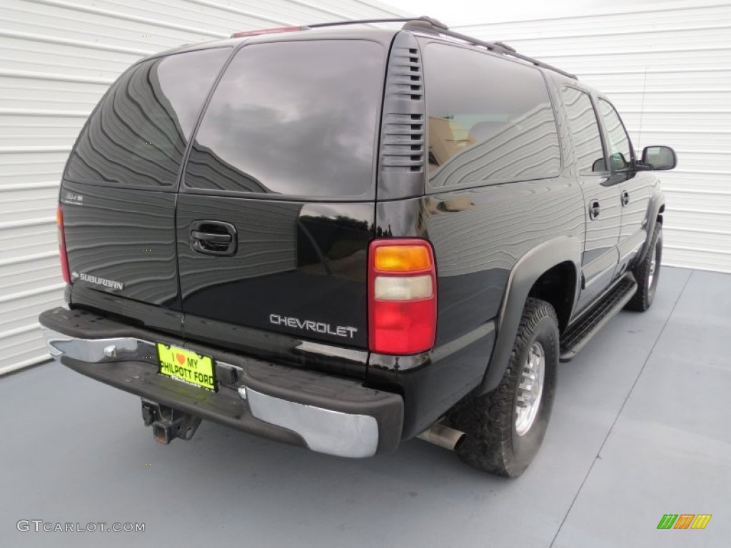 2000 Suburban 2500 LT 4x4 - Onyx Black / Medium Oak photo #3