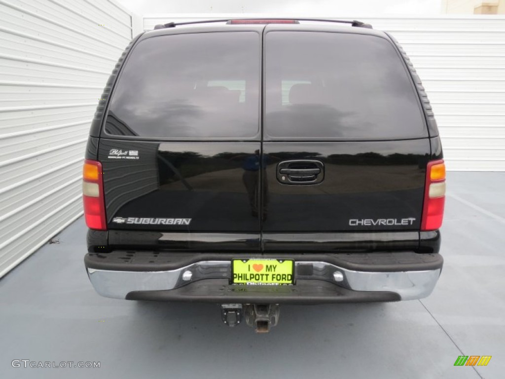 2000 Suburban 2500 LT 4x4 - Onyx Black / Medium Oak photo #4