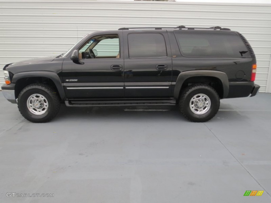 2000 Suburban 2500 LT 4x4 - Onyx Black / Medium Oak photo #5
