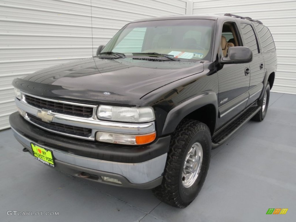 2000 Suburban 2500 LT 4x4 - Onyx Black / Medium Oak photo #6