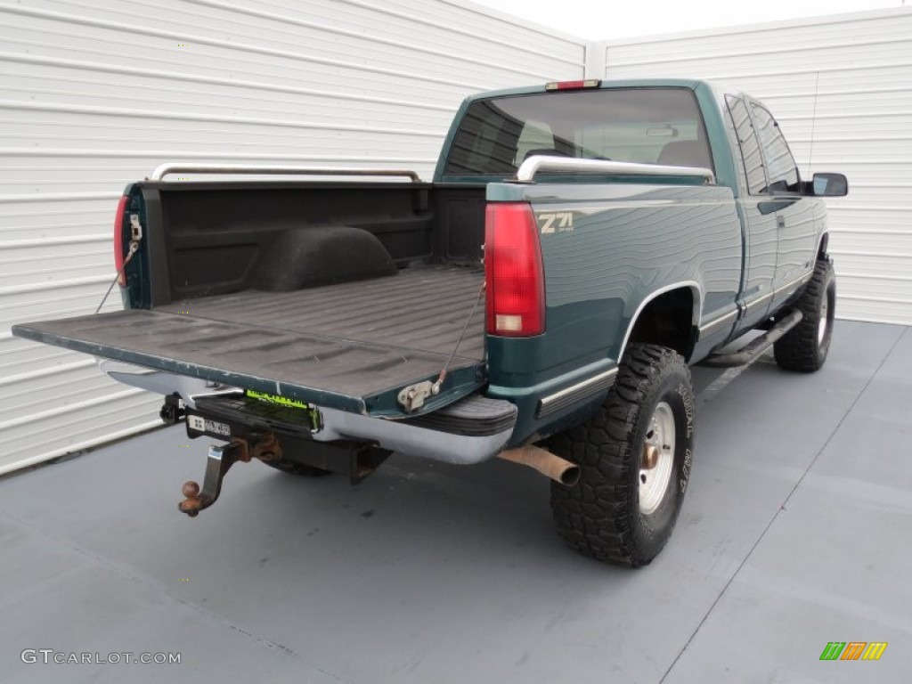 1998 C/K K1500 Silverado Extended Cab 4x4 - Emerald Green Metallic / Neutral photo #3