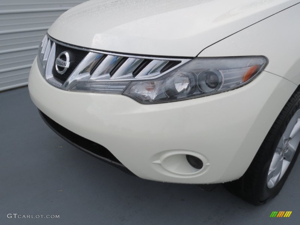 2009 Murano S AWD - Glacier Pearl / Beige photo #9