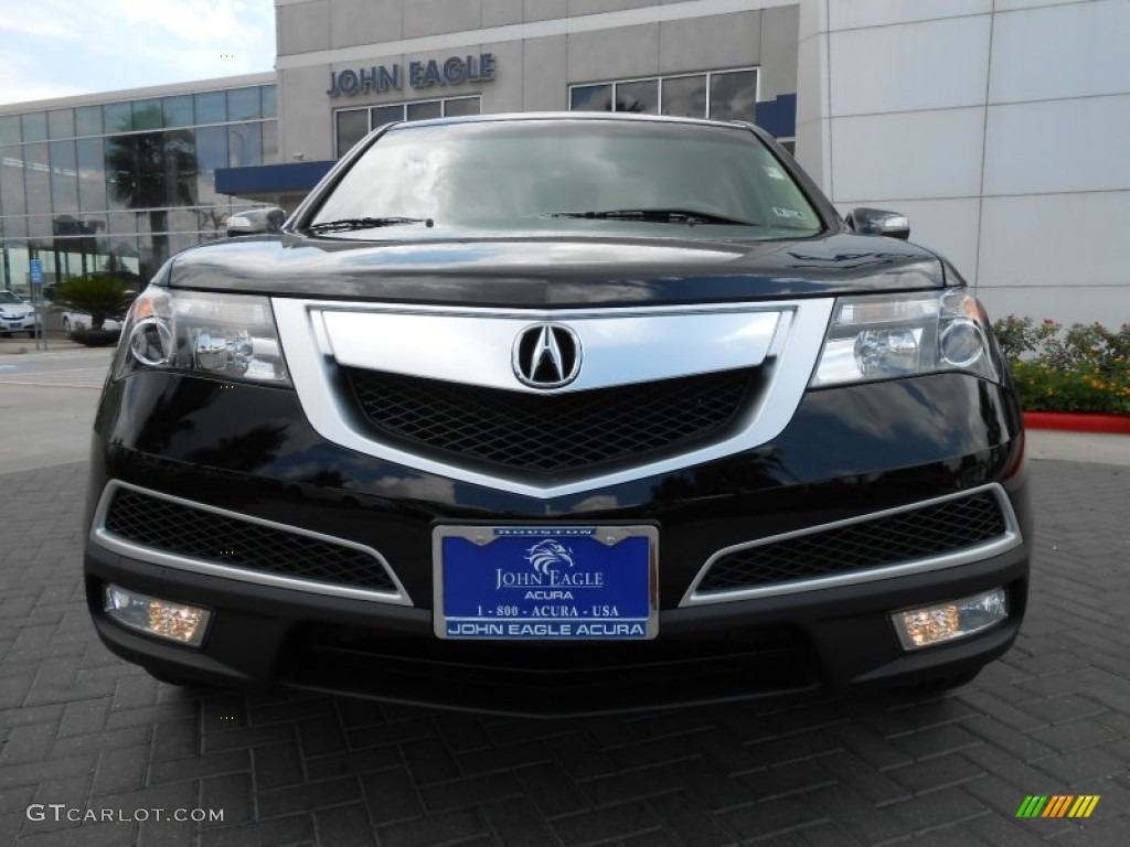 2013 MDX SH-AWD Technology - Crystal Black Pearl / Parchment photo #2