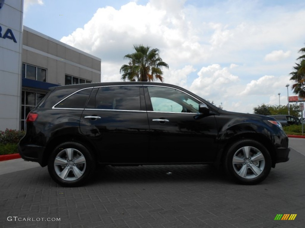 2013 MDX SH-AWD Technology - Crystal Black Pearl / Parchment photo #8