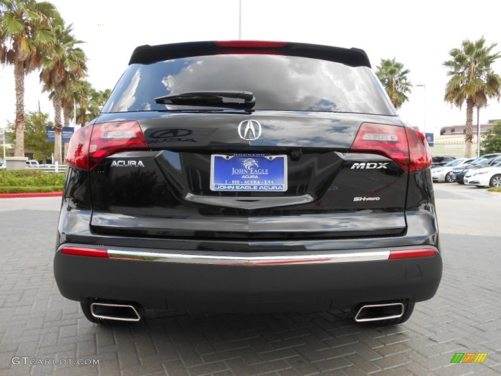 2013 MDX SH-AWD Technology - Crystal Black Pearl / Parchment photo #6