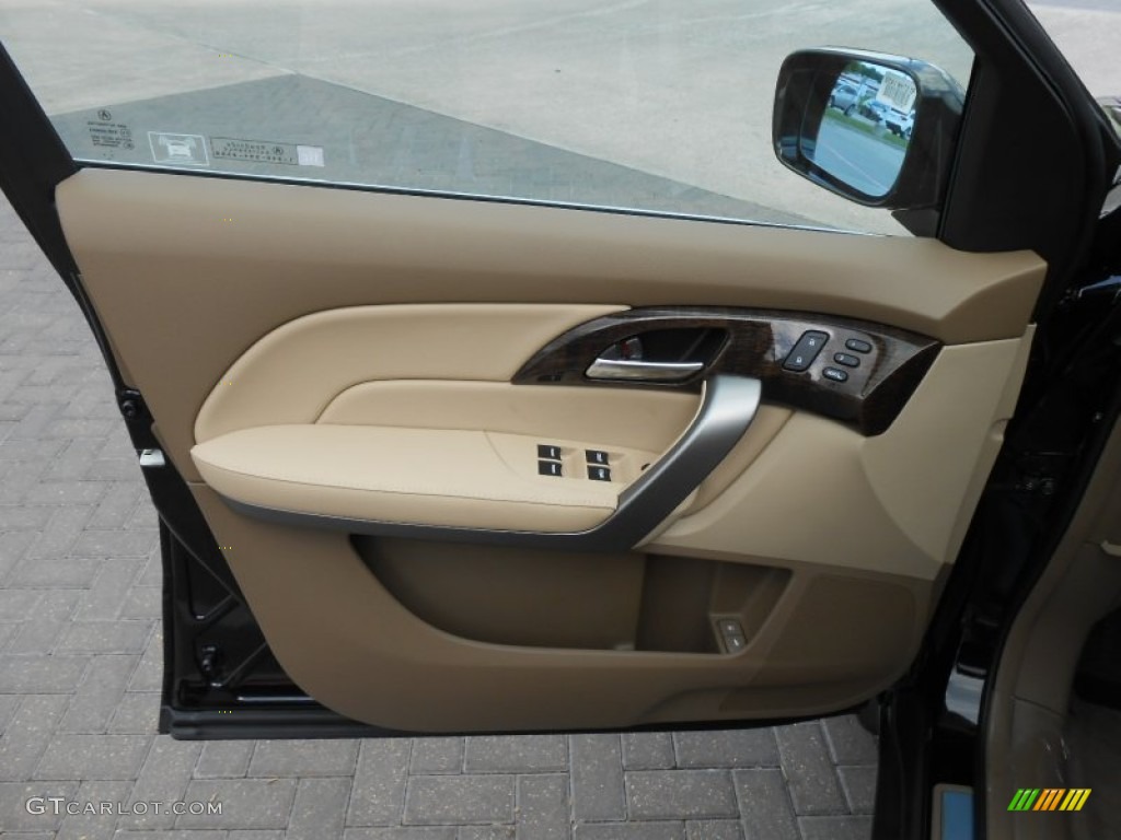 2013 Acura MDX SH-AWD Technology Parchment Door Panel Photo #70946008