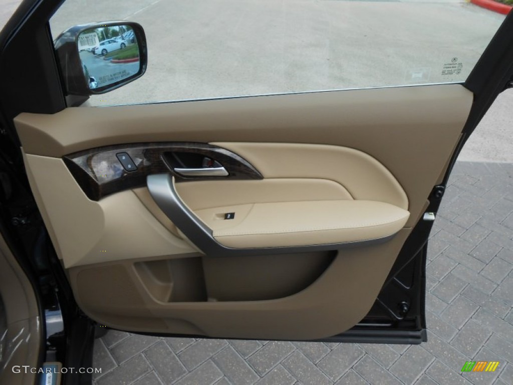 2013 Acura MDX SH-AWD Technology Parchment Door Panel Photo #70946029