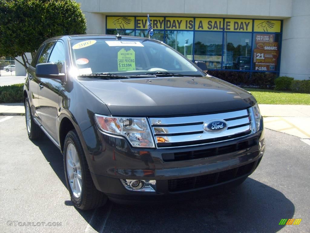 2007 Edge SEL - Carbon Metallic / Medium Light Stone photo #9