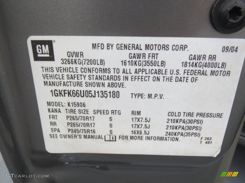 2005 Yukon XL Denali AWD - Steel Gray Metallic / Stone Gray photo #43
