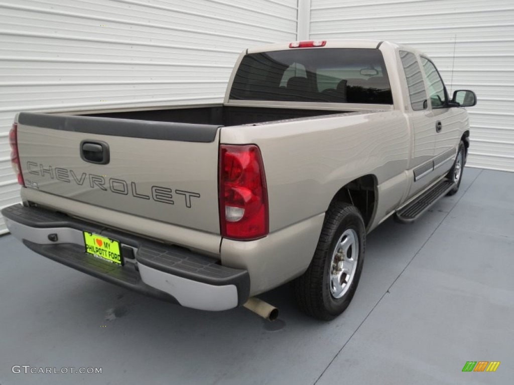 2003 Silverado 1500 Extended Cab - Light Pewter Metallic / Tan photo #3