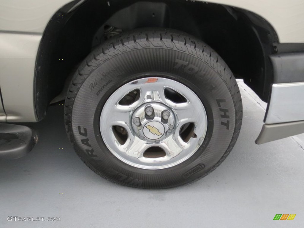 2003 Silverado 1500 Extended Cab - Light Pewter Metallic / Tan photo #12