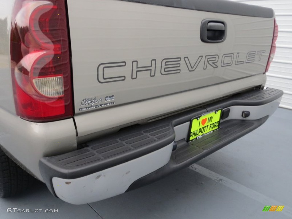 2003 Silverado 1500 Extended Cab - Light Pewter Metallic / Tan photo #17