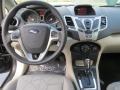 Charcoal Black/Light Stone 2013 Ford Fiesta SE Hatchback Dashboard