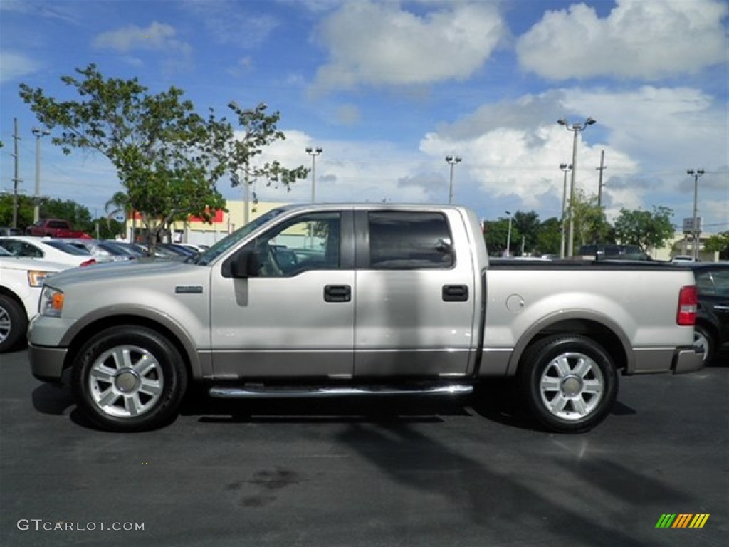 2006 F150 Lariat SuperCrew - Smokestone Metallic / Tan photo #12