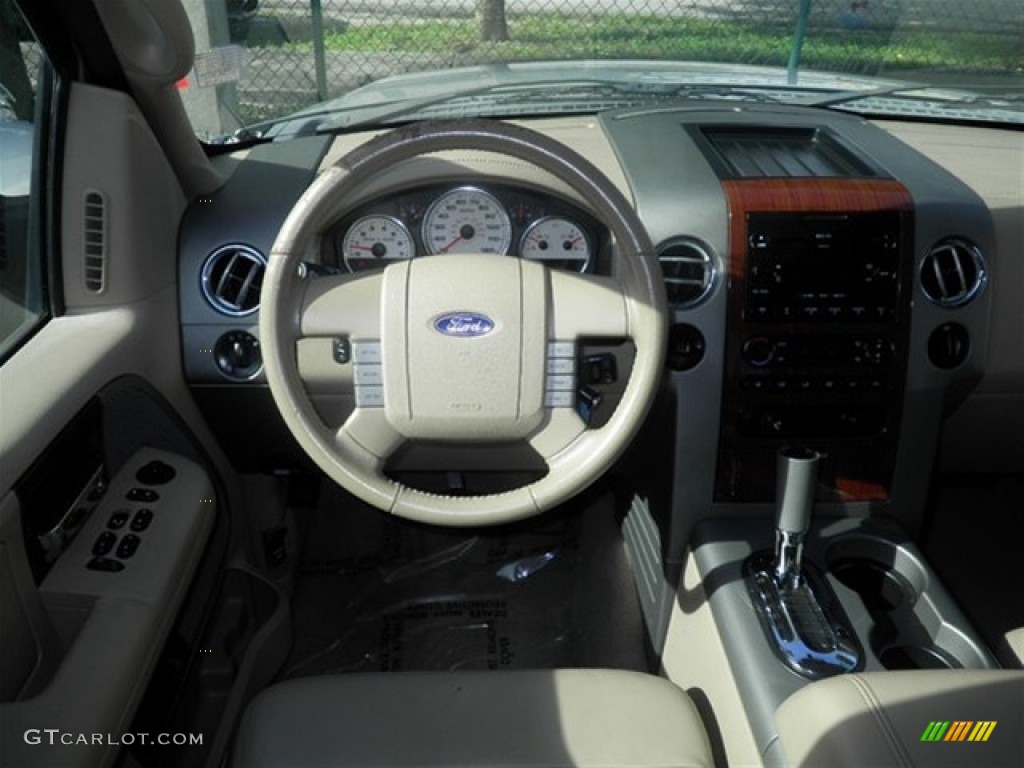 2006 F150 Lariat SuperCrew - Smokestone Metallic / Tan photo #35