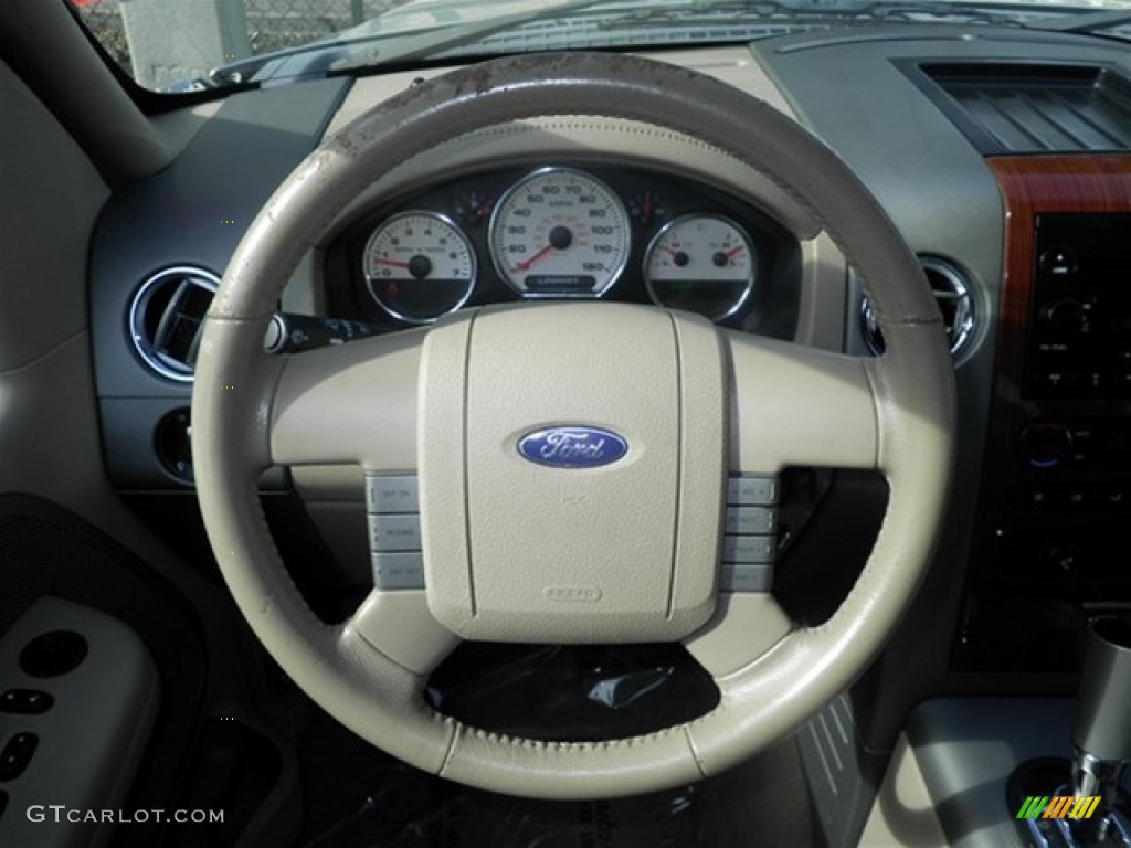 2006 F150 Lariat SuperCrew - Smokestone Metallic / Tan photo #36