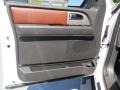 King Ranch Charcoal Black/Chaparral Leather 2013 Ford Expedition King Ranch Door Panel