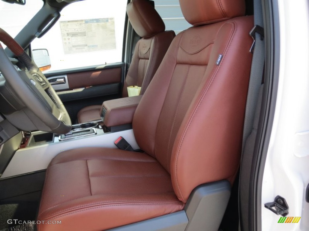 King Ranch Charcoal Black/Chaparral Leather Interior 2013 Ford Expedition King Ranch Photo #70949271