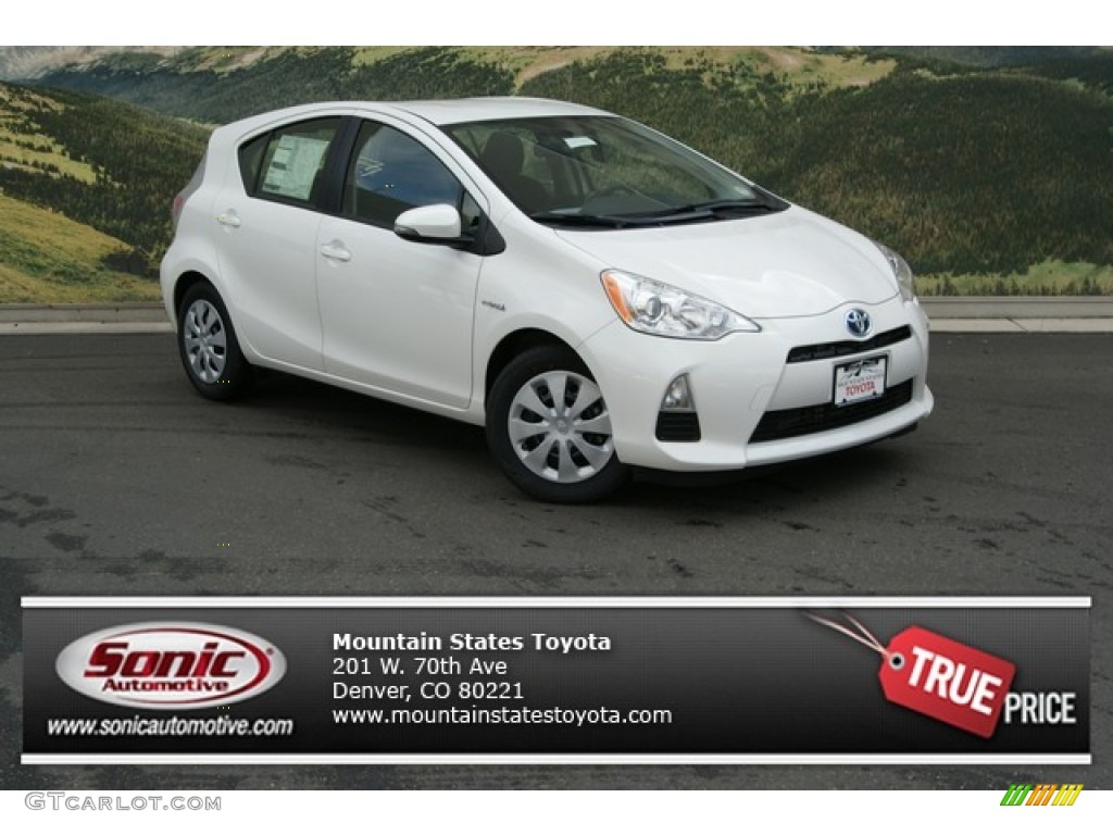 2012 Prius c Hybrid Two - Moonglow / Light Blue Gray/Black photo #1