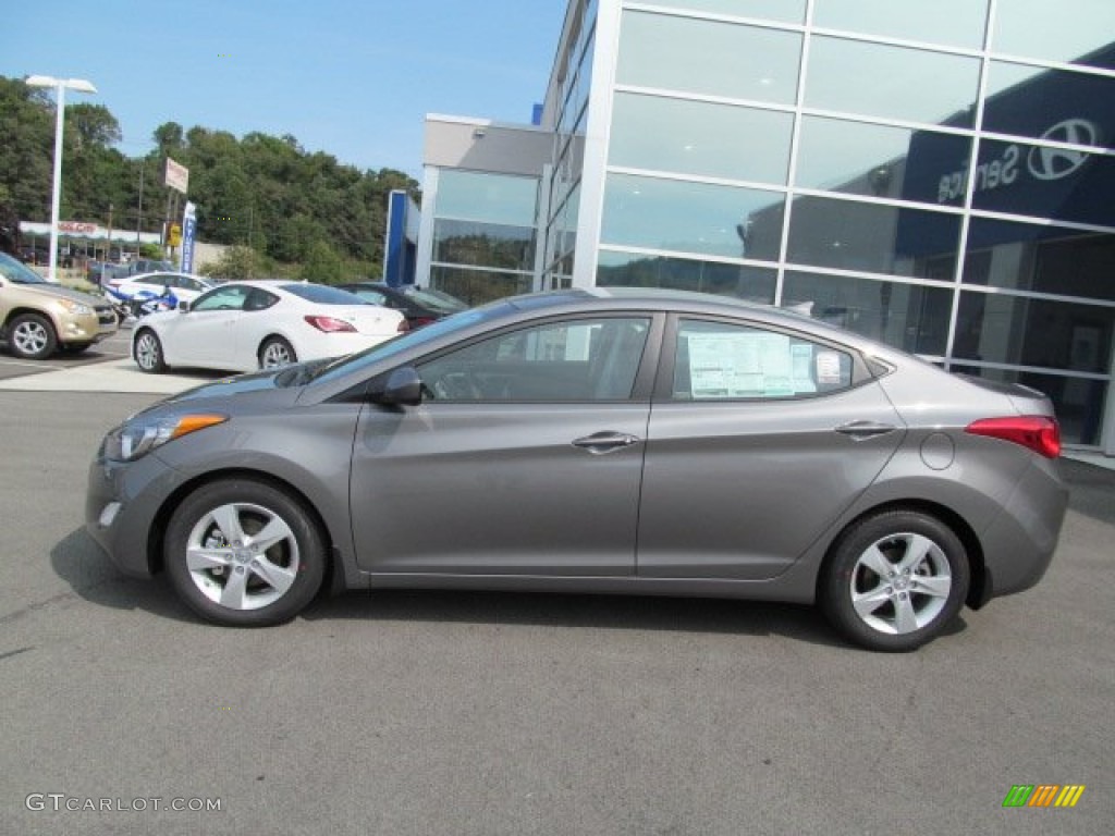 2013 Elantra GLS - Harbor Gray Metallic / Gray photo #2