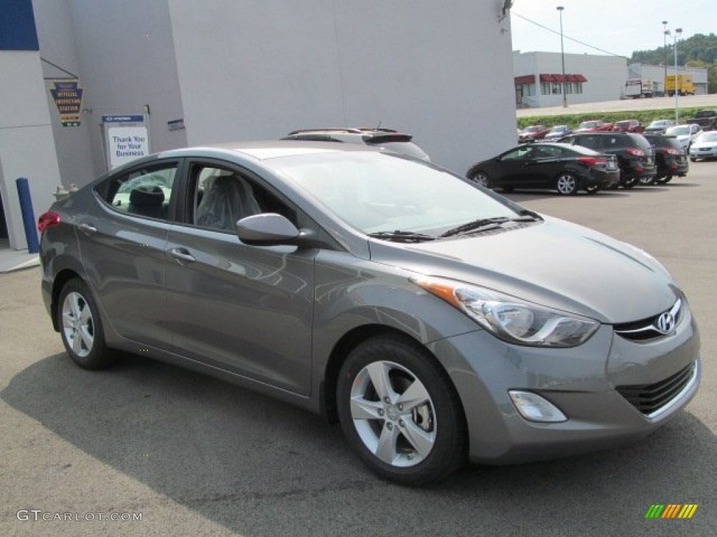 2013 Elantra GLS - Harbor Gray Metallic / Gray photo #3