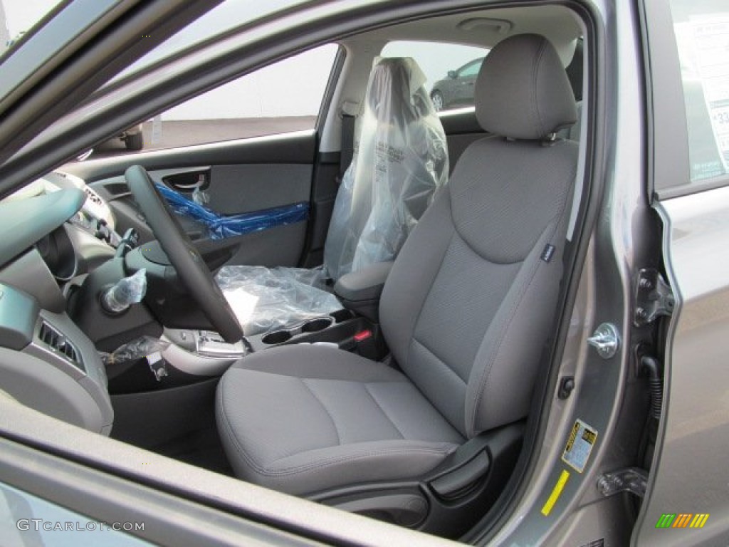 2013 Elantra GLS - Harbor Gray Metallic / Gray photo #5