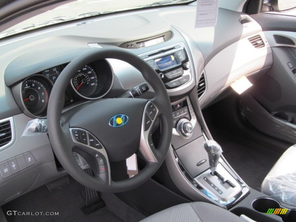 2013 Elantra GLS - Harbor Gray Metallic / Gray photo #6