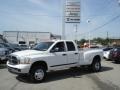 2006 Bright White Dodge Ram 3500 SLT Quad Cab 4x4 Dually  photo #1