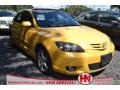 2004 Solar Yellow Mica Mazda MAZDA3 s Hatchback  photo #1