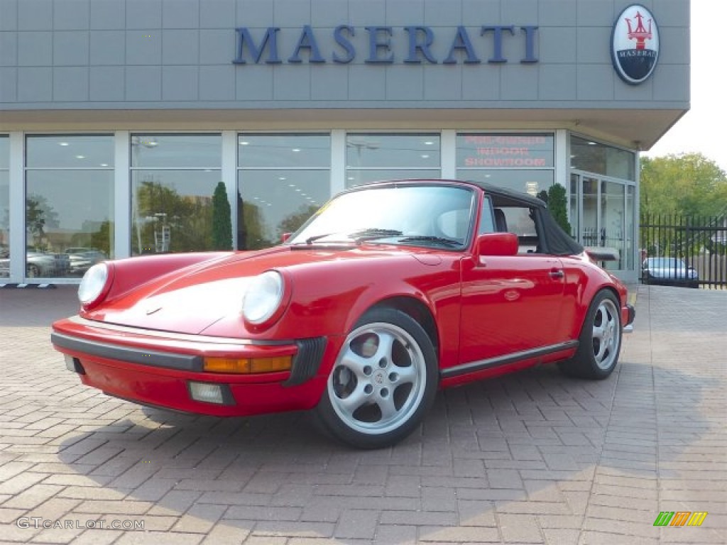Guards Red 1988 Porsche 911 Carrera Cabriolet Exterior Photo #70952113