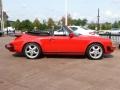 Guards Red 1988 Porsche 911 Carrera Cabriolet Exterior