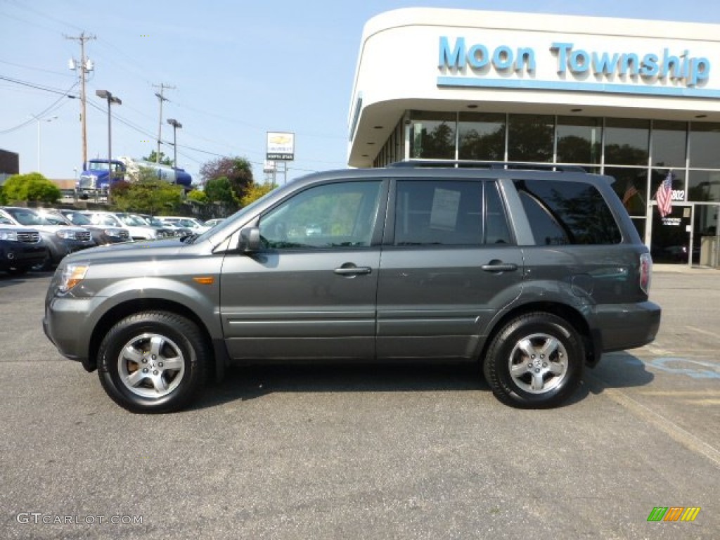 2007 Pilot EX-L 4WD - Nimbus Gray Metallic / Gray photo #2