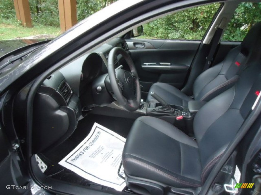 Carbon Black Interior 2011 Subaru Impreza WRX Limited Sedan Photo #70953778