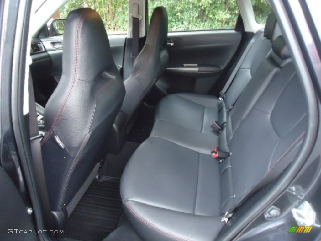 Carbon Black Interior 2011 Subaru Impreza WRX Limited Sedan Photo #70953787